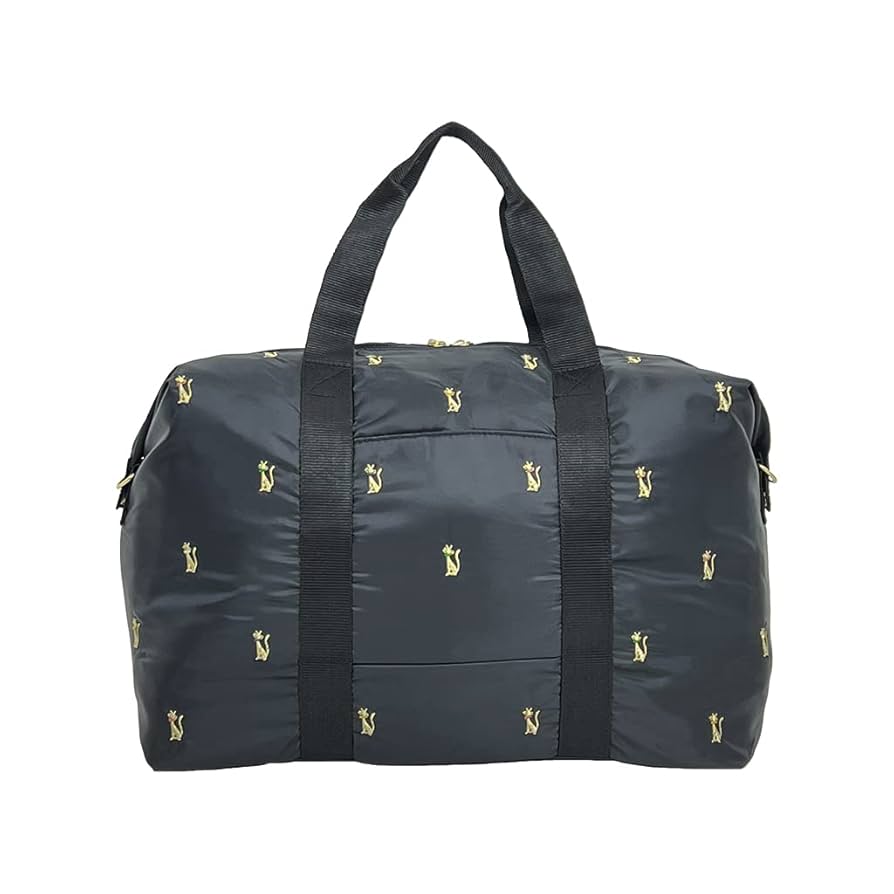 Mulberry 英国製 ボストンバッグ 大容量 ナイロン ブラック　軽量 スリーストライプ ボストンバッグ ブラック/ホワイト [ブラック